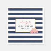 ブライダルシャワーナプキン | ミッドナイト赤面牡丹 スタンダードカクテルナプキン (正面)