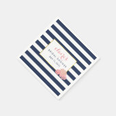 ブライダルシャワーナプキン | ミッドナイト赤面牡丹 スタンダードカクテルナプキン (角)