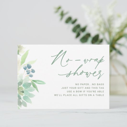 ブライダルシャワーノーラップギフトラベル多肉性サボテン 出欠カード (スタンド正面)