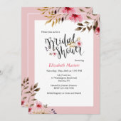 ブライダルシャワーハイビスカス招待状 招待状 (正面/裏面)