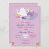 ブライダルシャワーハットバチェロレッテティーパーティー招待状 招待状 (正面/裏面)