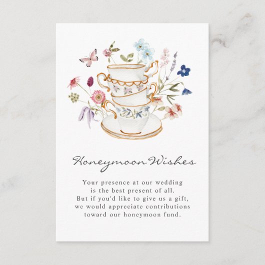 ブライダルシャワーハネムーンウィズカード エンクロージャーカード (正面)