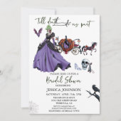 ブライダルシャワーハロウィンゾンビブライドプリンセスイン 招待状 (正面)