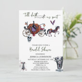 ブライダルシャワーハロウィンダークシンデレラ 招待状 (スタンド正面)