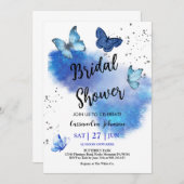 ブライダルシャワーバタフライ招待状 招待状 (正面/裏面)