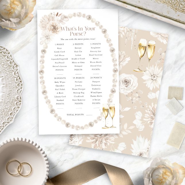 ブライダルシャワーバッグゲーム (Bridal Shower Purse Game
)
