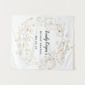 ブライダルシャワーバナーファブリックサインタペストリ タペストリー (正面(横))