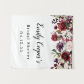 ブライダルシャワーバナーファブリックサインタペストリ タペストリー (正面(横))