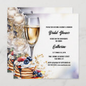 ブライダルシャワーバブルブランチバラフラップジャックトレンディー シーズンカード (正面/裏面)