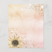 ブライダルシャワーバラ金ゴールドひまわり (裏面)