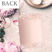 ブライダルシャワーバラ金ゴールドホワイトドレエレガントス 招待状