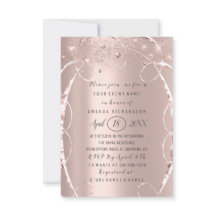 ブライダルシャワーバラ金ゴールド紙吹雪スウィート16th