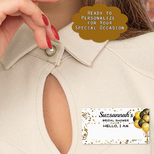 ブライダルシャワーバルーン紙吹雪紙名タグ ラベル