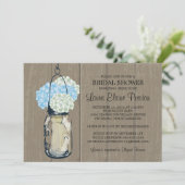 ブライダルシャワーバーンウッドメイソンジャールアジサイ 招待状 (スタンド正面)