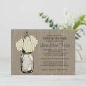 ブライダルシャワーバーンウッドメイソンジャールアジサイ 招待状 (スタンド正面)