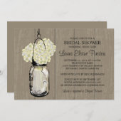 ブライダルシャワーバーンウッドメイソンジャールアジサイ 招待状 (正面/裏面)