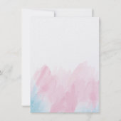 ブライダルシャワーパステルウォーターカラー招待状 招待状 (裏面)