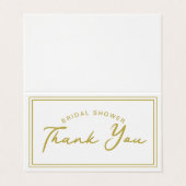 ブライダルシャワーパック25ミニサンキューカード 名刺 (外部フラット)