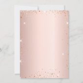 ブライダルシャワーパリエッフェルタワーバラ金ゴールド 招待状 (裏面)