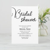 ブライダルシャワーパリ、エッフェルタワー、レッドバルーン 招待状 (スタンド正面)