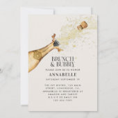 ブライダルシャワーパンパスグラスシャンパンブランチ 招待状 (裏面)