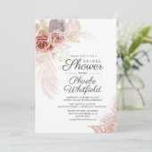 ブライダルシャワーパンパスグラスフローラ 招待状 (スタンド正面)