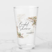 ブライダルシャワーパンパスグラスモダンフローラエレガント タンブラーグラス (正面)