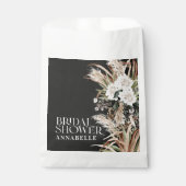 ブライダルシャワーパンパスグラスモダンブラックフェイバー フェイバーバッグ (正面)