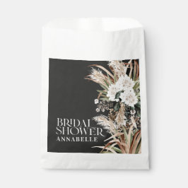 ブライダルシャワーパンパスグラスモダンブラックフェイバー フェイバーバッグ