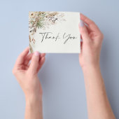 ブライダルシャワーパンパスグラスモダンボホエレガントータ チラシ (手)