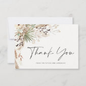 ブライダルシャワーパンパスグラスモダンボーエレガントホ 招待状 (正面)