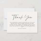 ブライダルシャワーパンパスグラスモダンボーエレガントホ 招待状 (裏面)