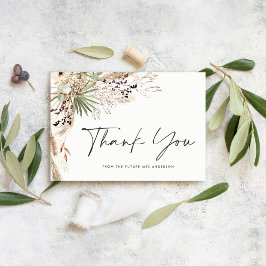 ブライダルシャワーパンパスグラスモダンボーエレガントホ 招待状