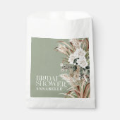 ブライダルシャワーパンパスグラスモダンボーホパーティー賛成 フェイバーバッグ (正面)