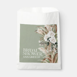 ブライダルシャワーパンパスグラスモダンボーホパーティー賛成 フェイバーバッグ