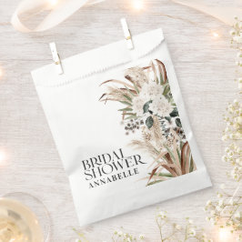 ブライダルシャワーパンパスグラスモダンボーホパーティー賛成 フェイバーバッグ