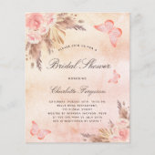 ブライダルシャワーパンパスグラス赤面バタフライバジェット チラシ (正面)