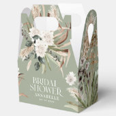 ブライダルシャワーパンパスセージグリーンモダンボホパーティー フェイバーボックス (オープン)