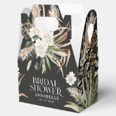 ブライダルシャワーパンパスブラックボモダンーホパーティー賛成 フェイバーボックス (オープン)