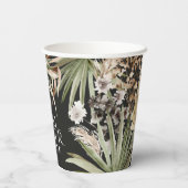 ブライダルシャワーパンパスブラックボモダンーホパーティー賛成 紙コップ (裏面)