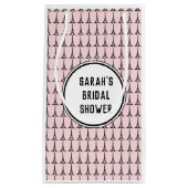 ブライダルシャワーパーソナライズされたエッフェルタワーパリ スモールペーパーバッグ (正面)