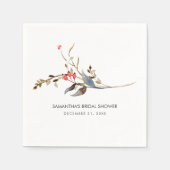 ブライダルシャワーパーソナライズされたナプキンス装飾品 スタンダードカクテルナプキン (正面)