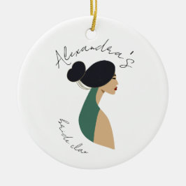 ブライダルシャワーパーソナライズされたパーティーの好意，独身者 セラミックオーナメント