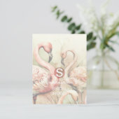 ブライダルシャワーパーティーイベントQRコード応答カード 出欠カード (スタンド正面)