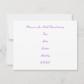 ブライダルシャワーパーティーグラモールガール招待状 招待状 (裏面)