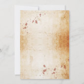 ブライダルシャワーパーティーゴシックフレームハロウィーン招待状 招待状 (裏面)