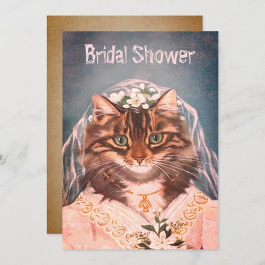 ブライダルシャワーパーティーバチェロレッテ... 招待状 (正面/裏面)