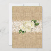 ブライダルシャワーパーティーバラバーラップレースライト招待状 招待状 (裏面)