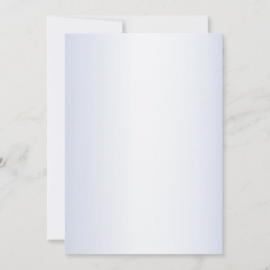 ブライダルシャワーパーティーフローラブルーグレイ素朴 招待状 (裏面)