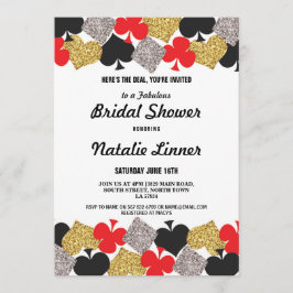 ブライダルシャワーパーティーラスベガスカジノロイヤル招待状 招待状